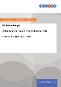 Cover-Bild zum Titel 'Allgemeines Gleichbehandlungsgesetz' von 'M. Rinkenburger'