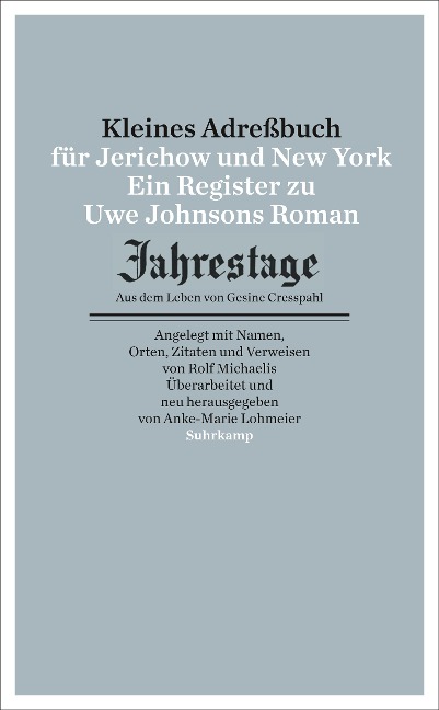Kleines Adressbuch für Jerichow und New York - 