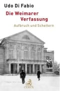 Cover-Bild zum Titel 'Die Weimarer Verfassung' von 'Udo Di Fabio'
