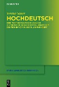 Cover-Bild zum Titel 'Hochdeutsch' von 'Verena Sauer'