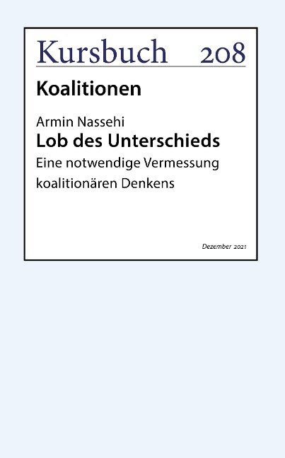 Lob des Unterschieds - Armin Nassehi