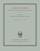 Cover-Bild zum Titel 'Acta Cusana. Quellen zur Lebensgeschichte des Nikolaus von Kues. Band I, Lieferung 1' von ''