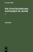 Cover-Bild zum Titel '1888/1889' von ''