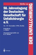 Cover-Bild zum Titel '58. Jahrestagung der Deutschen Gesellschaft für Unfallchirurgie e.V.' von 'A. Rüter, K. E. Rehm'