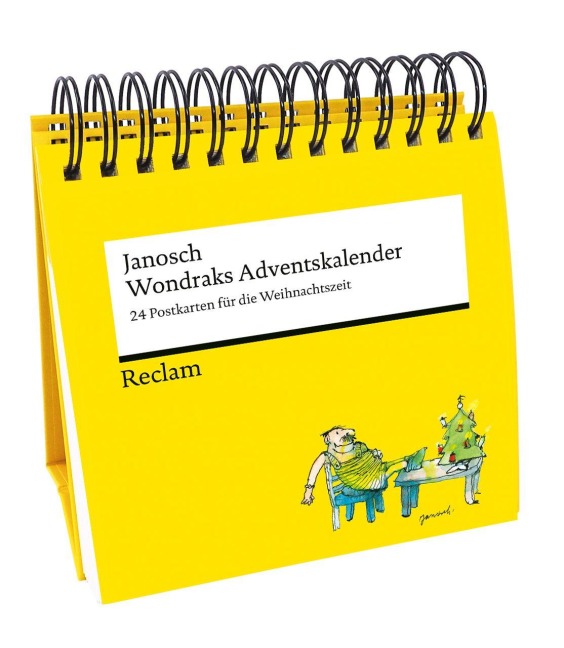 Wondraks Adventskalender. 24 Postkarten für die Weihnachtszeit (Advents-Postkartenaufsteller) - Janosch