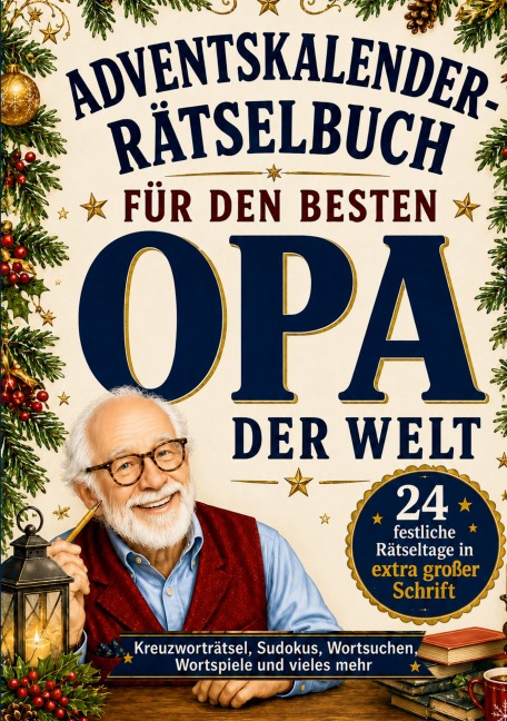 Adventskalender-Rätselbuch für den besten Opa der Welt - Tilda Rosenhain
