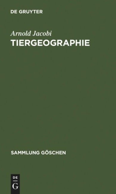 Tiergeographie - Arnold Jacobi