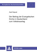 Cover-Bild zum Titel 'Der Beitrag der Evangelischen Kirche in Deutschland zum Volkstrauertag' von 'Axel Kapust'