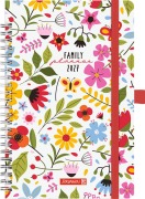 Cover-Bild zum Titel 'BRUNNEN 1070290037 Buchkalender Familienplaner 2027 "Flowers" A5, Papier' von ''