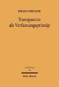 Cover-Bild zum Titel 'Transparenz als Verfassungsprinzip' von 'Jürgen Bröhmer'