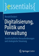 Cover-Bild zum Titel 'Digitalisierung, Politik und Verwaltung' von 'Ronald Deckert'