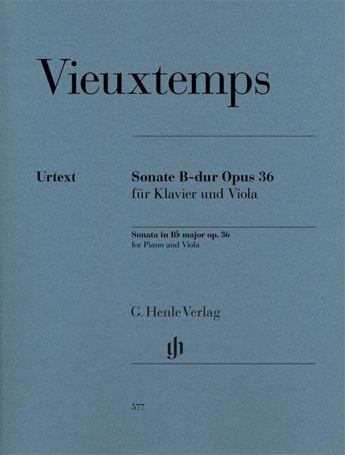 Sonate B-dur Opus 36 für Klavier und Viola - Henry Vieuxtemps