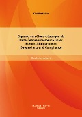 Cover-Bild zum Titel 'Eignung von Cloud-Lösungen als Unternehmensressource unter Berücksichtigung von Datenschutz und Compliance' von 'Christian Köcher'