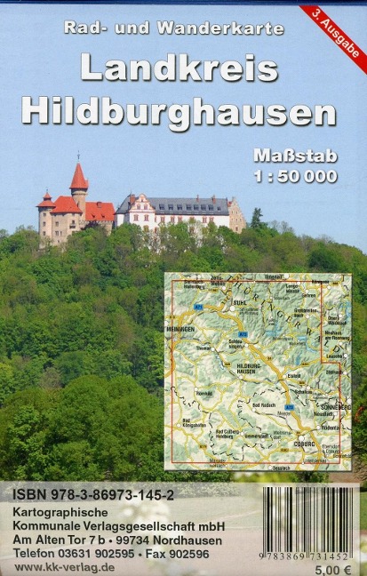 Landkreis Hildburghausen 1 : 50 000 Rad- und Wanderkarte - 