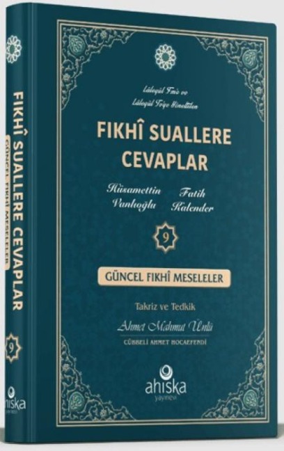 Fikhi Suallere Cevaplar 9. Cilt - Hüsamettin Vanlioglu