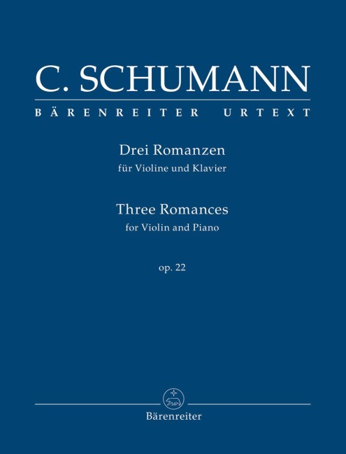 Drei Romanzen für Violine und Klavier op. 22 - Clara Schumann