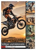 Vollgas und Adrenalin - Motocross-Action pur! (Wandkalender 2025 DIN A2 hoch), CALVENDO Monatskalender - Andreas Spreider