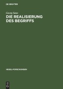 Cover-Bild zum Titel 'Die Realisierung des Begriffs' von 'Georg Sans'