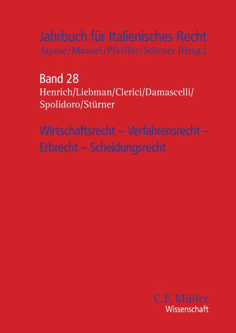 Wirtschaftsrecht - Verfahrensrecht - Erbrecht - Scheidungsrecht - Roberta Clerici, Domenico Damascelli
