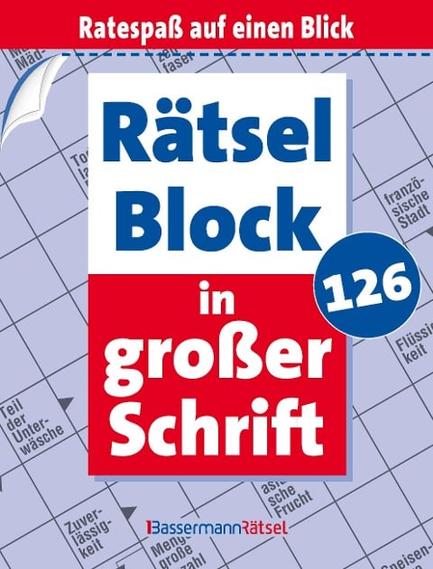 Rätselblock in großer Schrift 126 (5 Exemplare à 2,99 EUR) - Eberhard Krüger