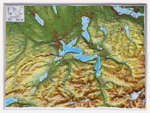Relief Zentralschweiz klein 1:200.000 - André Markgraf, Mario Engelhardt