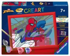 Cover-Bild zum Titel 'Ravensburger CreArt - Malen nach Zahlen 12023109 - Der legendäre Spider-Man - Kinder ab 7 Jahren' von ''