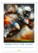 Cover-Bild zum Titel 'NEVER STOP THE SPORT (Tischkalender 2026 DIN A5 hoch), CALVENDO Monatskalender' von 'Paul Michalzik'