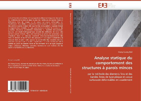 Analyse statique du comportement des structures à parois minces - Hung Cuong Bui