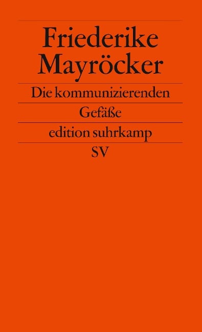 Die kommunizierenden Gefäße - Friederike Mayröcker