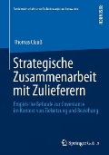 Strategische Zusammenarbeit mit Zulieferern - Thomas Clauß