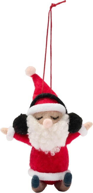 Filzfigur Weihnachtsmann / Rock 'n' Roll Santa - 