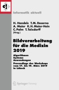 Cover-Bild zum Titel 'Bildverarbeitung für die Medizin 2019' von ''