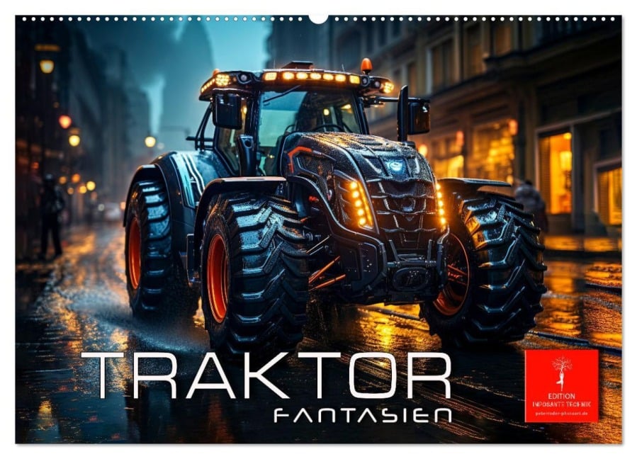 Traktor Fantasien (Wandkalender 2026 DIN A2 quer), CALVENDO Monatskalender - Peter Roder