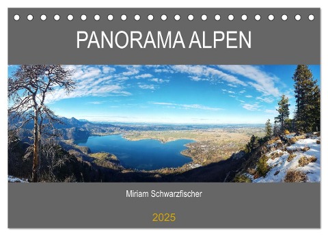 Panorama Alpen (Tischkalender 2025 DIN A5 quer), CALVENDO Monatskalender - Miriam Schwarzfischer