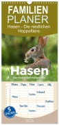 Cover-Bild zum Titel 'Familienplaner 2026 - Hasen - Die niedlichen Hoppeltiere. mit 5 Spalten (Wandkalender, 21 x 45 cm) CALVENDO' von 'M. Scott'