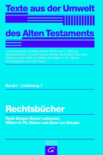 Rechtsbücher - Rykle Borger, Heiner Lutzmann, Willem H. Ph. Römer, Einar Schuler