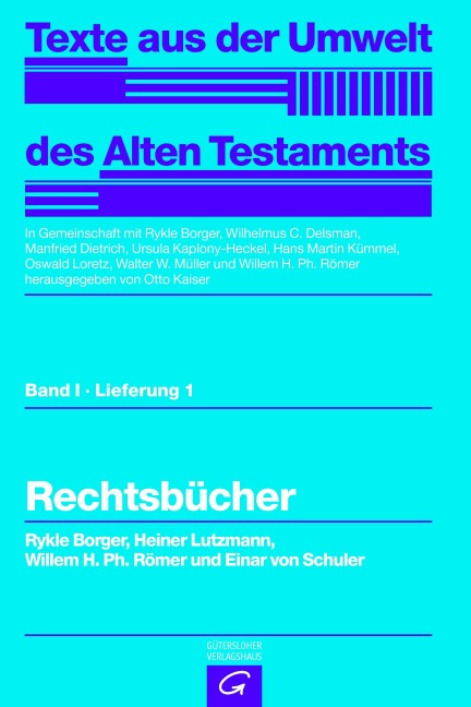 Rechtsbücher - Rykle Borger, Heiner Lutzmann, Willem H. Ph. Römer, Einar Schuler