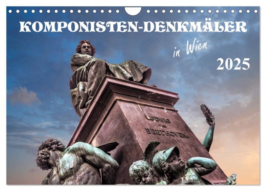 Komponisten-Denkmäler in Wien (Wandkalender 2025 DIN A4 quer), CALVENDO Monatskalender - Werner Braun