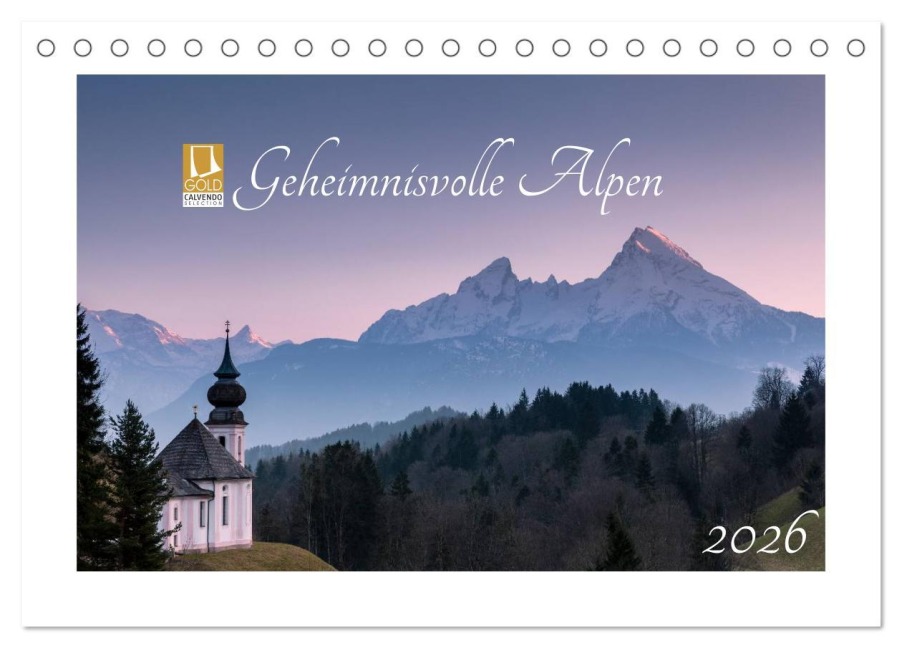 Geheimnisvolle Alpen (Tischkalender 2026 DIN A5 quer), CALVENDO Monatskalender - Florian Westermann