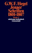 Cover-Bild zum Titel 'Jenaer Schriften 1801 - 1807' von 'Georg Wilhelm Friedrich Hegel'