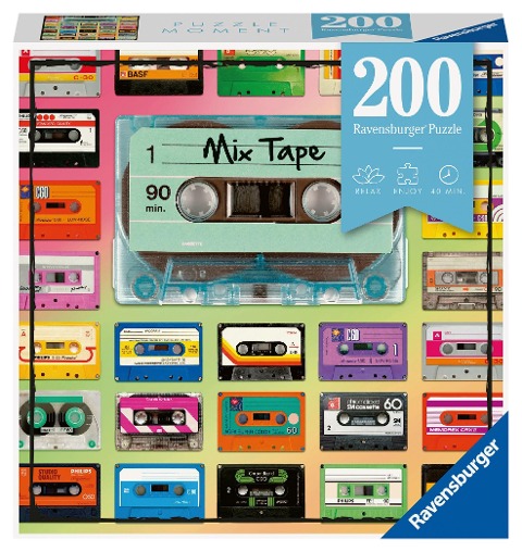 Ravensburger Puzzle Moment 12962 Mix Tape - 200 Teile Puzzle für Erwachsene und Kinder ab 8 Jahren - 
