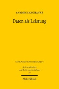 Cover-Bild zum Titel 'Daten als Leistung' von 'Carmen Langhanke'
