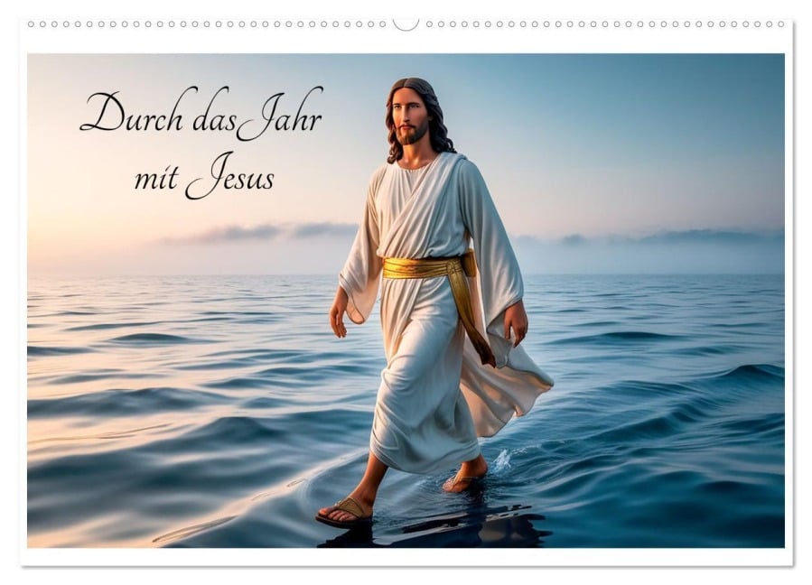 Durch das Jahr mit Jesus (Wandkalender 2025 DIN A2 quer), CALVENDO Monatskalender - Dirk Rosin