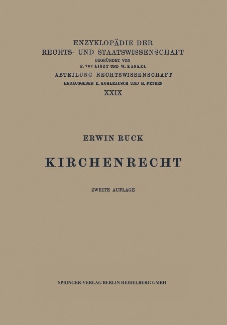 Kirchenrecht - Erwin Ruck