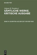 Cover-Bild zum Titel 'Schriften aus der Zeit von 1801-1803' von ''