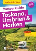 Cover-Bild zum Titel 'MARCO POLO Camper Guide Toskana, Umbrien & Marken' von 'Elisabeth Schnurrer'