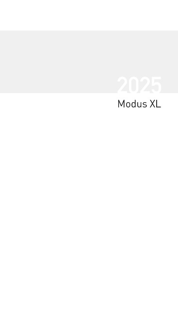 Taschenkalender Modus XL geheftet Einlage 2025 - 