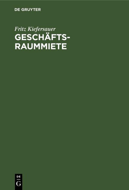 Geschäftsraummiete - Fritz Kiefersauer