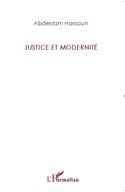 Justice et modernité - Hassoun