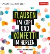 Cover-Bild zum Titel 'Positive-Sprüche-Kalender Postkartenkalender 2027 - mit 53 Postkarten' von ''